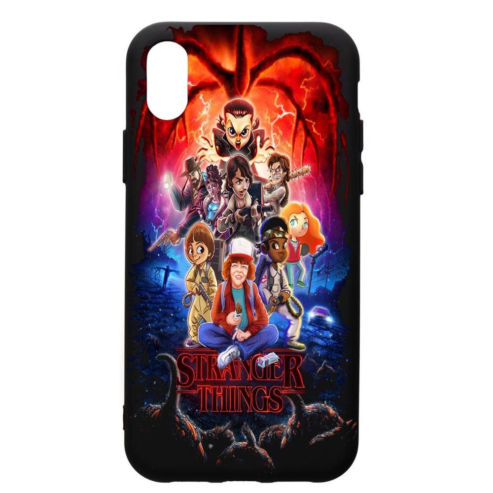 Husa de protectie Samsung Galaxy A01, Stranger Things, silicon, cu interiorul din material textil, protectie camera, PB377