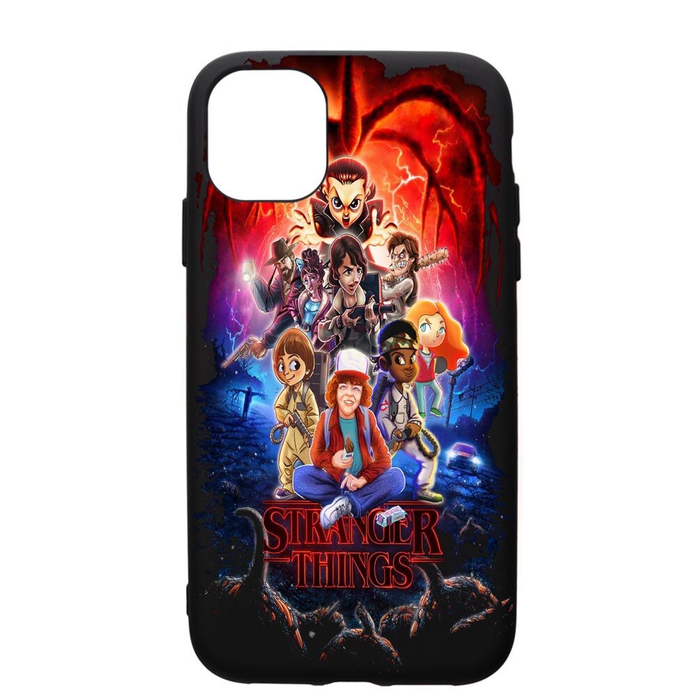 Husa de protectie Apple iPhone 12 Pro Max, Stranger Things, silicon, cu interiorul din material textil, protectie camera, PB377