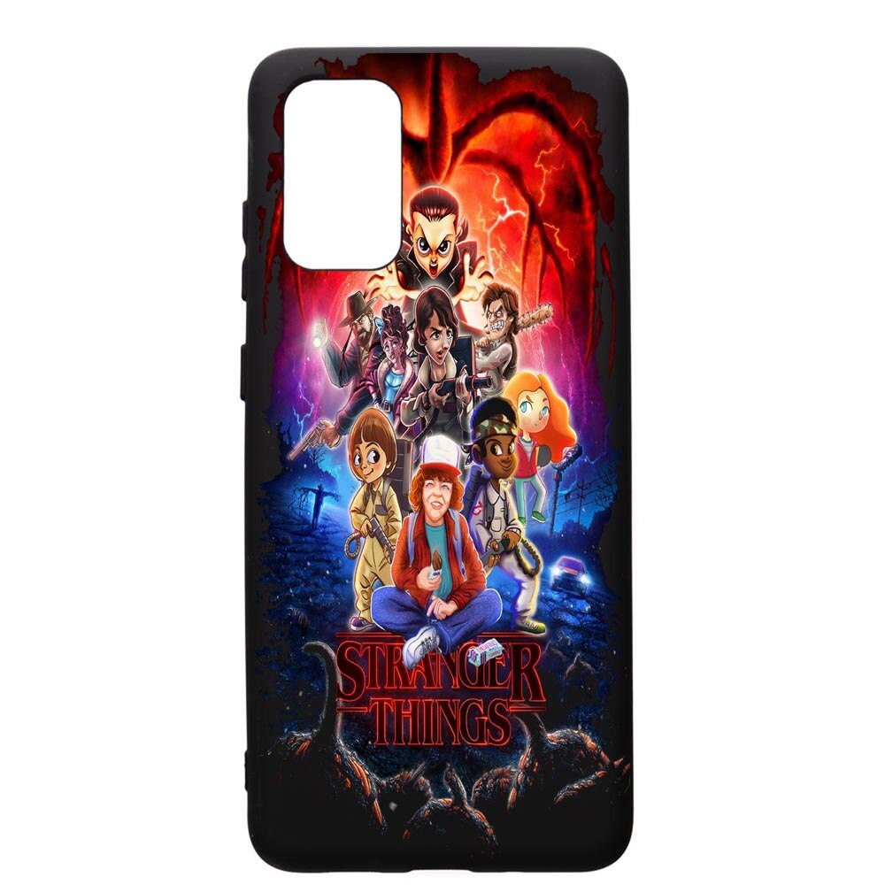 Husa de protectie Samsung Galaxy A71, Stranger Things, silicon, cu interiorul din material textil, protectie camera, PB377