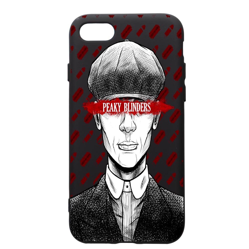 Husa de protectie Apple iPhone SE 2 / iPhone 8 / iPhone 7, Peaky Blinders, silicon, cu interiorul din material textil, protectie camera, PB380