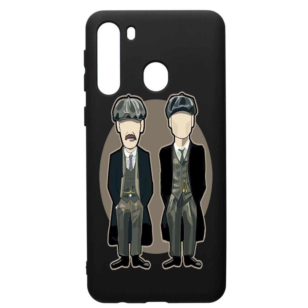 Husa de protectie Samsung Galaxy A21S, Peaky Blinders, silicon, cu interiorul din material textil, protectie camera, PB383