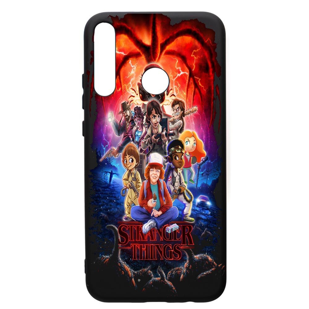 Husa de protectie Huawei P40 Lite E / Y7p, Stranger Things, silicon, cu interiorul din material textil, protectie camera, PB377