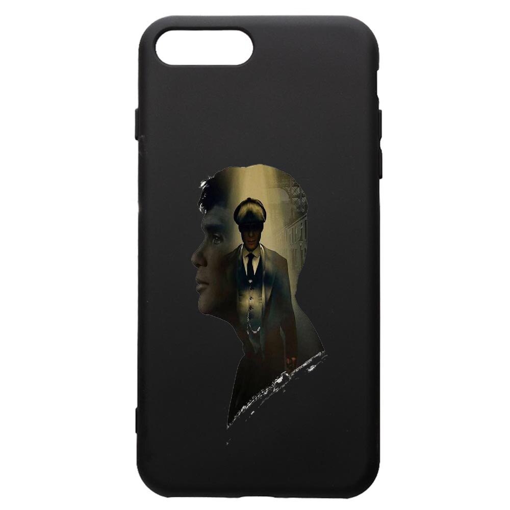 Husa de protectie Apple iPhone 8 Plus / iPhone 7 Plus, Peaky Blinders, silicon, cu interiorul din material textil, protectie camera, PB385