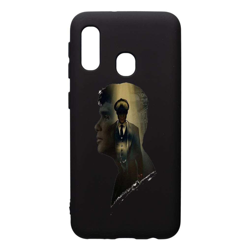 Husa de protectie Samsung Galaxy A20E, Peaky Blinders, silicon, cu interiorul din material textil, protectie camera, PB385