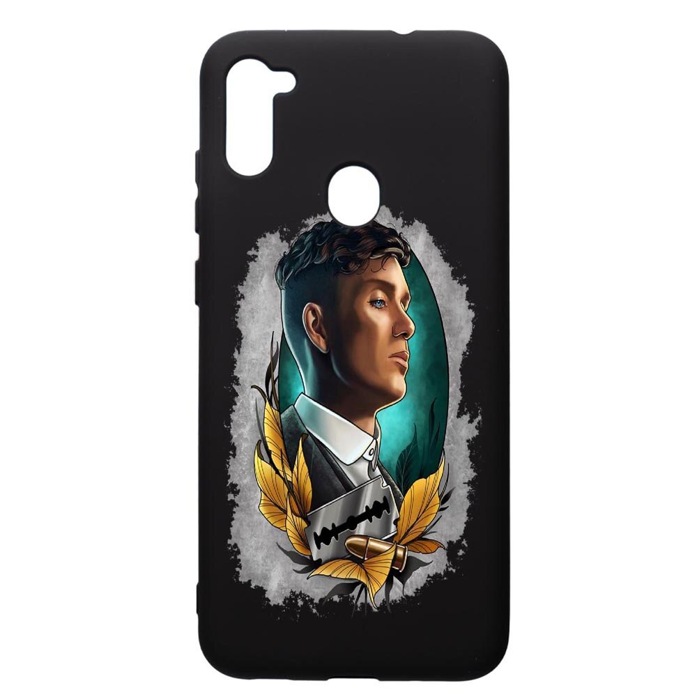 Husa de protectie Samsung Galaxy A11, Peaky Blinders, silicon, cu interiorul din material textil, protectie camera, PB384