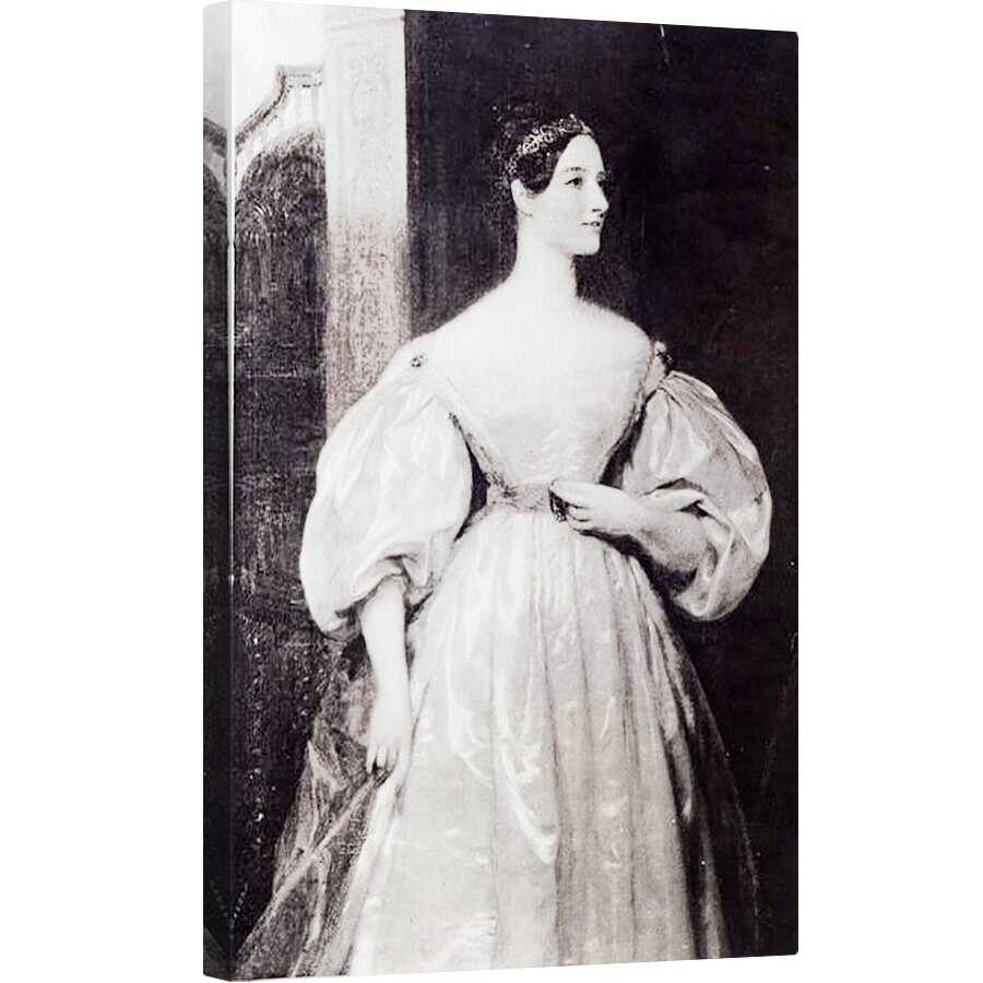 Tablou canvas - scoala engleza - Portret De Augusta Ada Byron 1815-52 Contesa de Lovelace ulei pe panza, 80 x 120cm