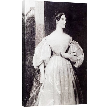 Tablou canvas - scoala engleza - Portret De Augusta Ada Byron 1815-52 Contesa de Lovelace ulei pe panza, 60 x 90 cm Tablou canvas - scoala engleza - Portret De Augusta Ada Byron 1815-52 Contesa de Lovelace ulei pe panza, 60 x 90 cm