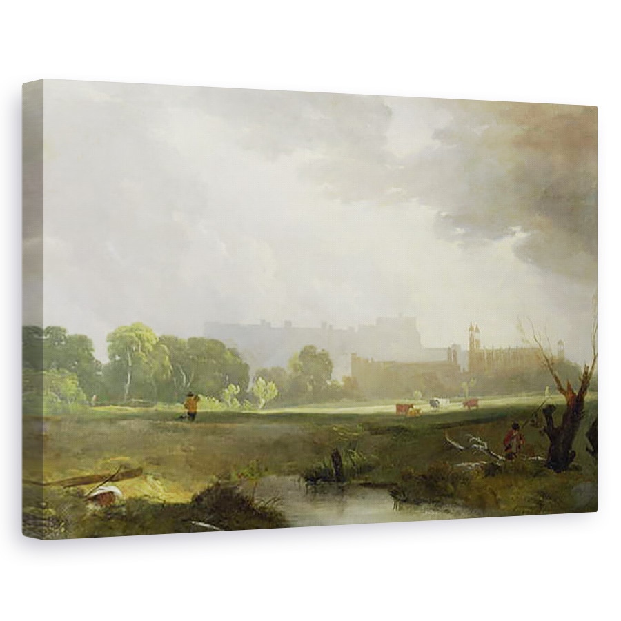 Tablou canvas - Augustus Wall Callcott - Windsor din Eton, 80 x 120cm