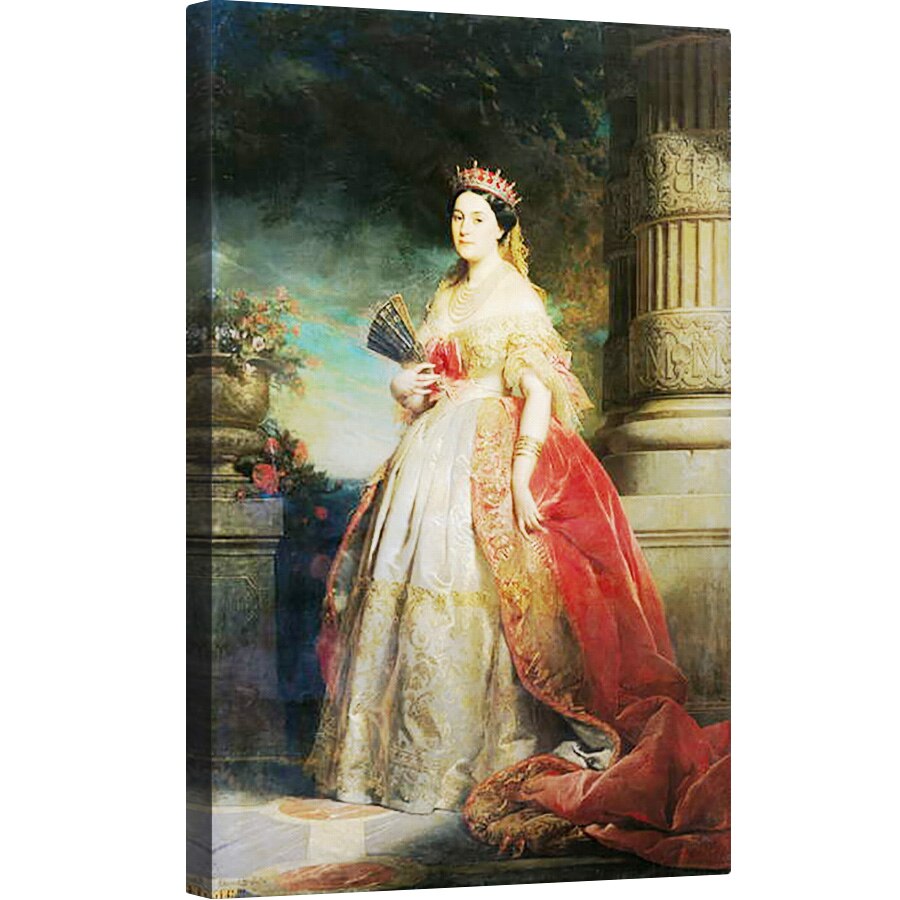 Tablou canvas - Edouard Louis Dubufe - Mathilde Laetitia Wilhelmine Bonaparte 1820-1904 1861, 80 x 120cm