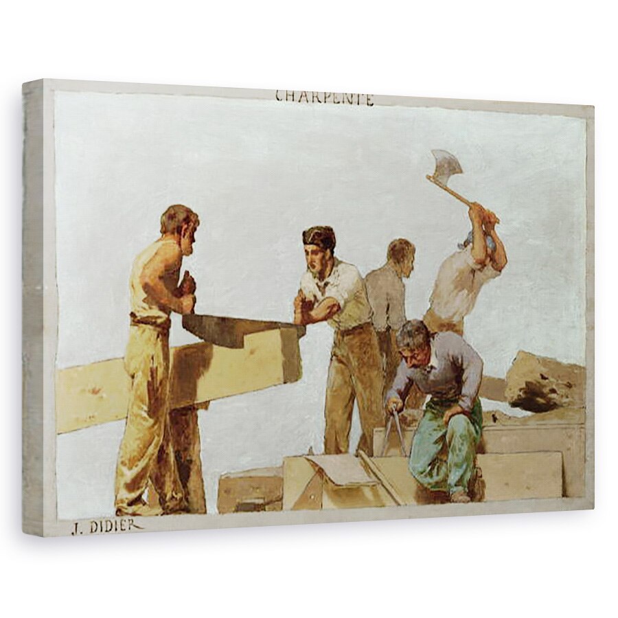 Tablou canvas - Jules Didier - Structura lemnului, 60 x 90 cm