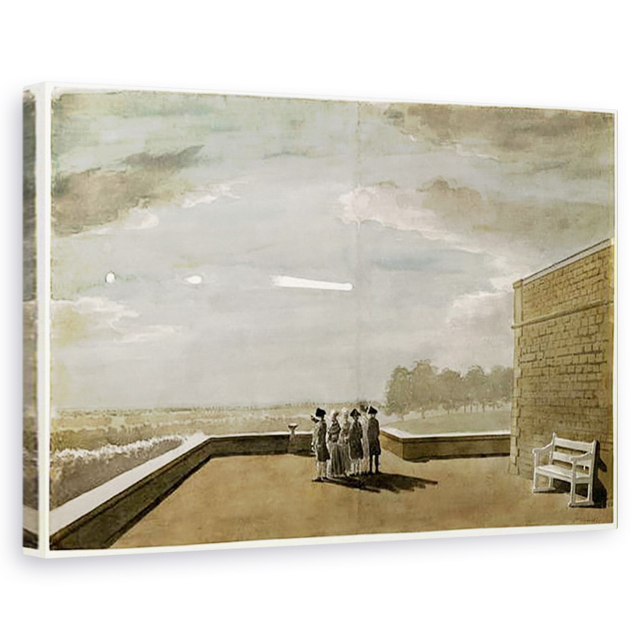 Tablou canvas - Paul Sandby - Meteorul din 18 august 1783, asa cum se vede din unghiul de est al Terasei Nordului, Castelul Windsor, 40 x 60 cm