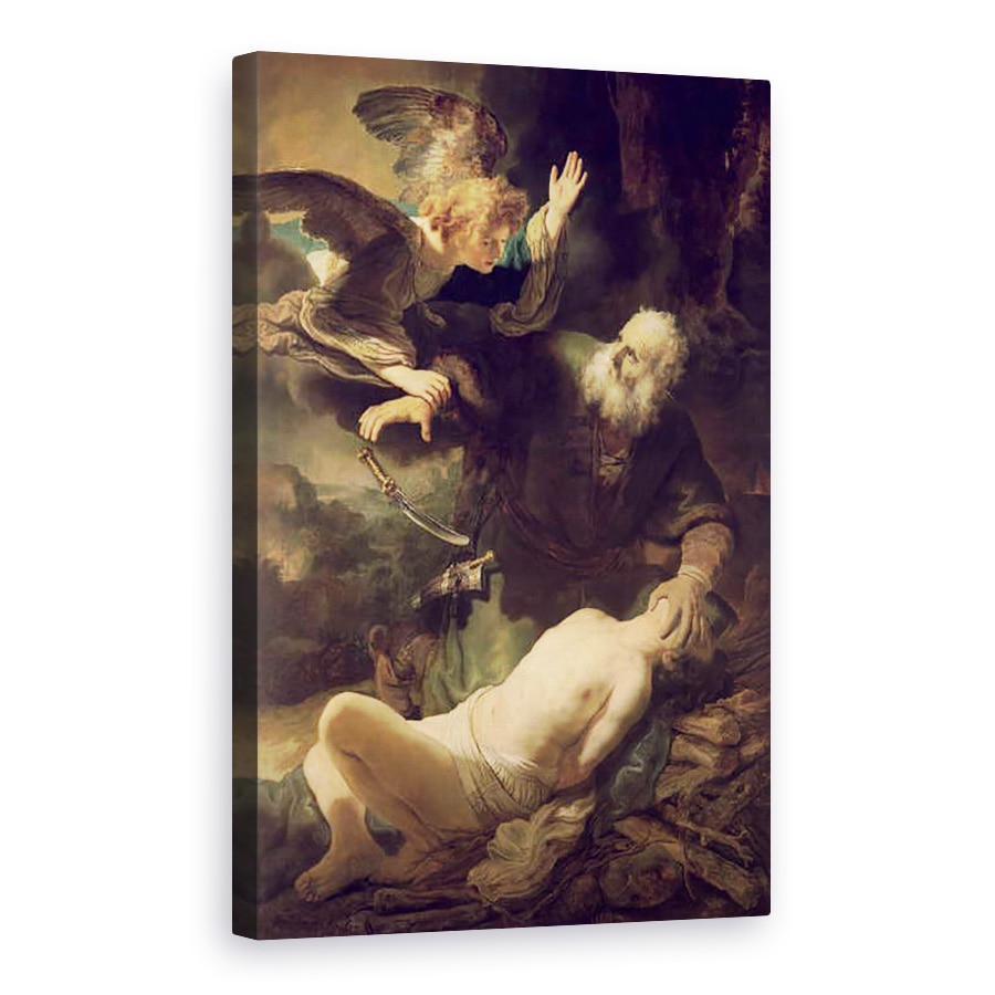 Tablou canvas - Rembrandt Harmensz. van Rijn - sacrificiul lui Avraam, 60 x 90 cm