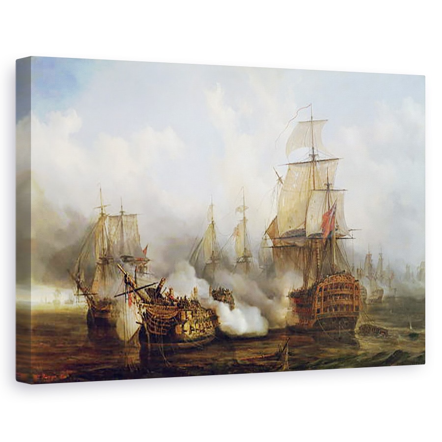 Tablou canvas - Auguste Etienne Francois Mayer - Redoutable la Trafalgar, 60 x 90 cm