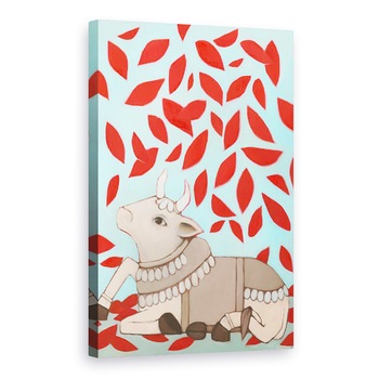 Tablou canvas - Megan Moore - Nandi cu Frunze Rosii, 60 x 90 cm Tablou canvas - Megan Moore - Nandi cu Frunze Rosii, 60 x 90 cm