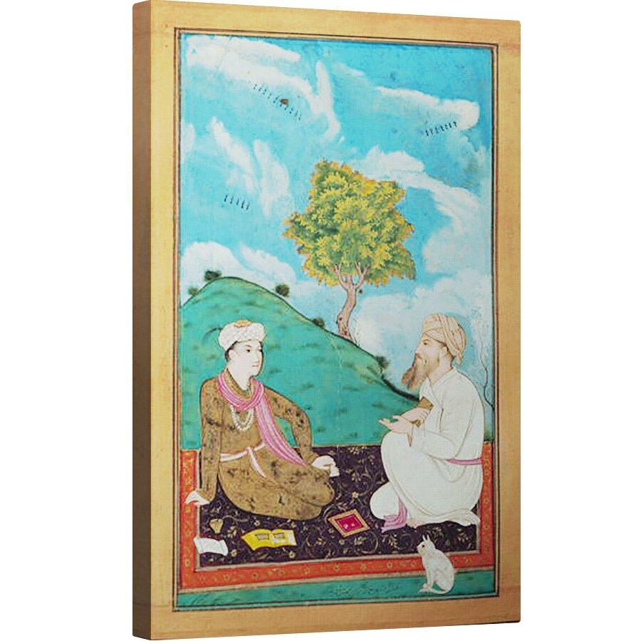 Tablou canvas - Scoala Persana - Dna D-181 fol.9 Un profesor si elevul sau, 80 x 120cm