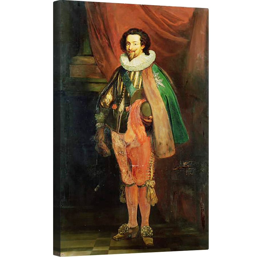 Tablou canvas - Joseph-Nicolas Robert-Fleury - Charles dAlbert 1578-1621 Duce de Luynes, inalt Conetabil si Falconer, 80 x 120cm