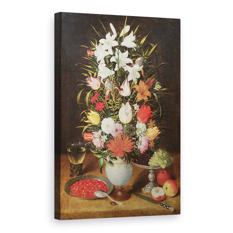 Tablou canvas - Jan Brueghel the Elder - Vaza de flori, 60 x 90 cm