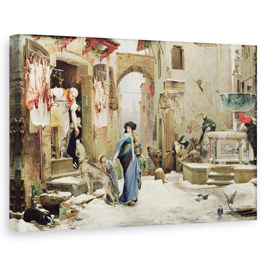 Tablou canvas - Luc-Oliver Merson - Lupul lui Gubbio, 80 x 120cm