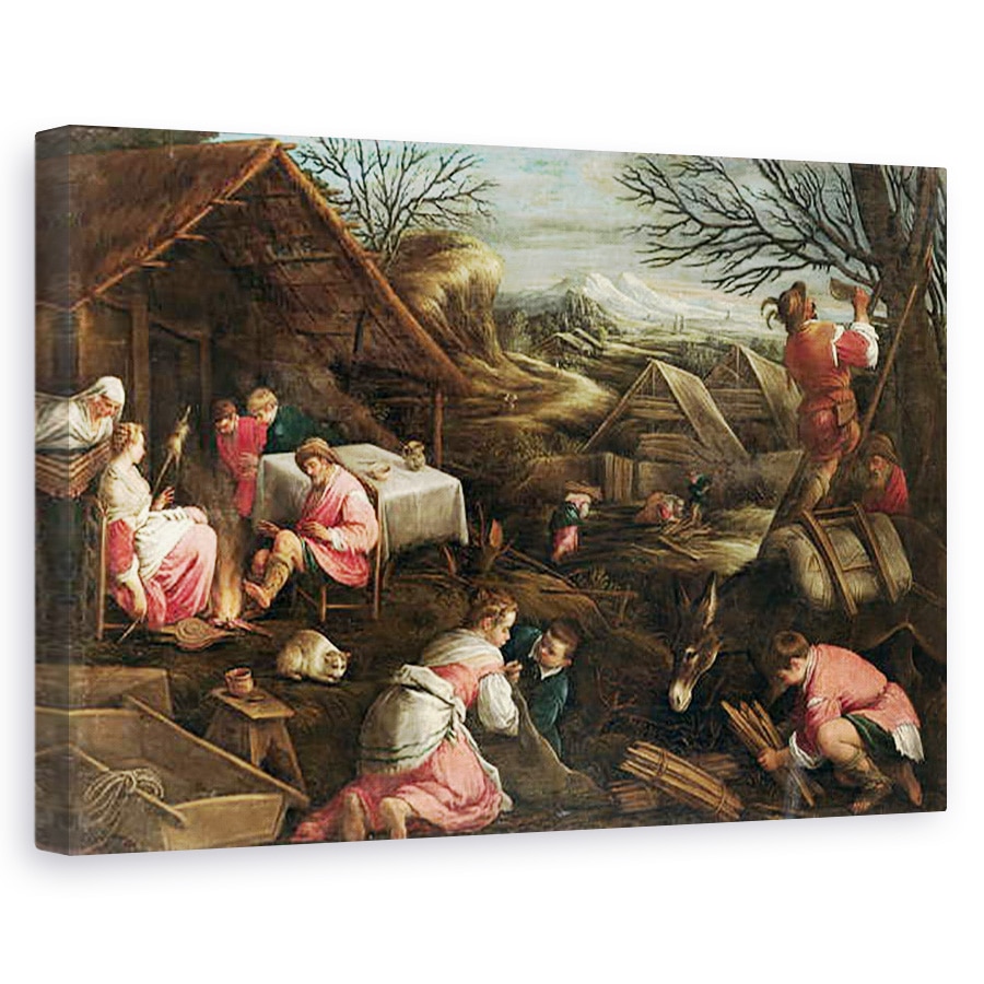 Tablou canvas - Jacopo Bassano - Iarna, 60 x 90 cm