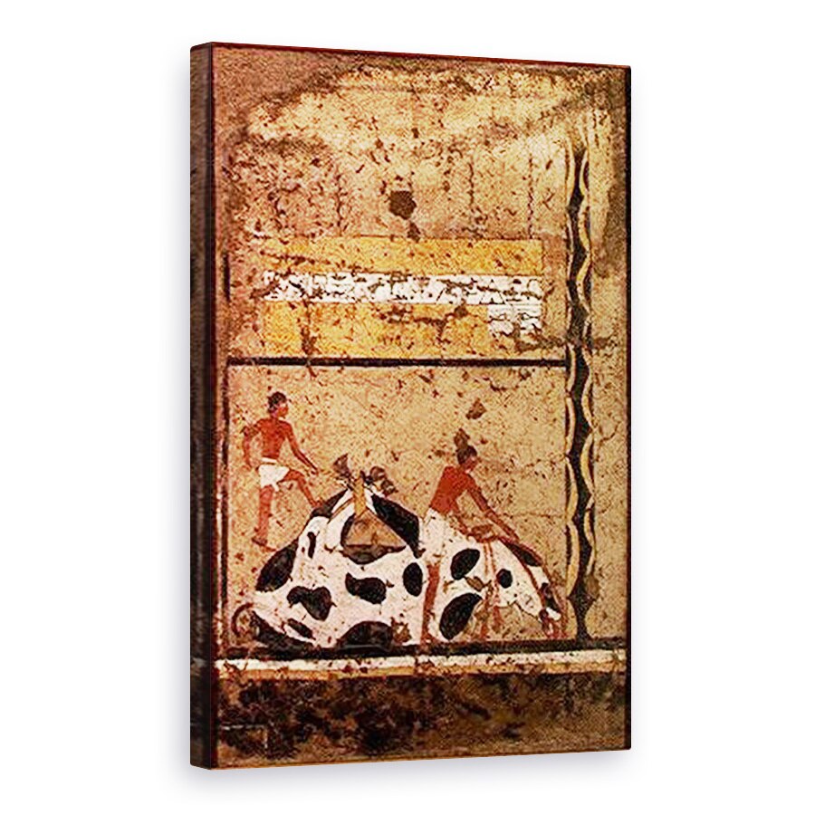 Tablou canvas - Middle Kingdom Egyptian - Sacrificiu funerar al unui taur, 60 x 90 cm