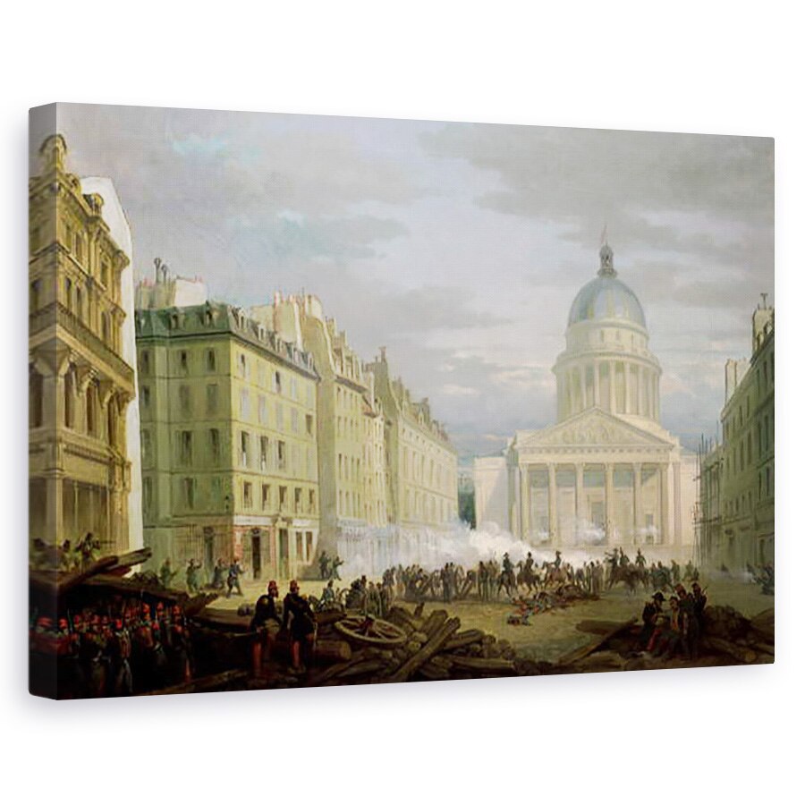 Tablou canvas - Nicolas Edward Gabe - Asediul Panteonului, 60 x 90 cm