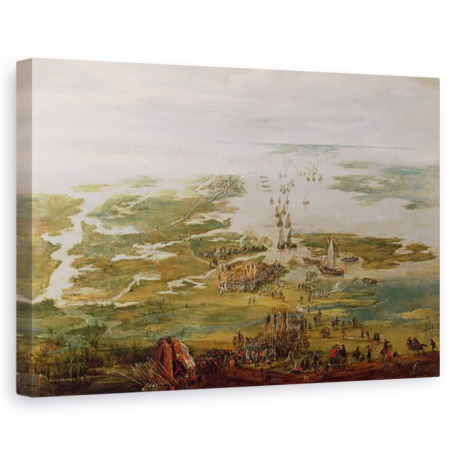 Tablou canvas - Robert van den Hoecke - episod din razboaiele olandeze, 60 x 90 cm