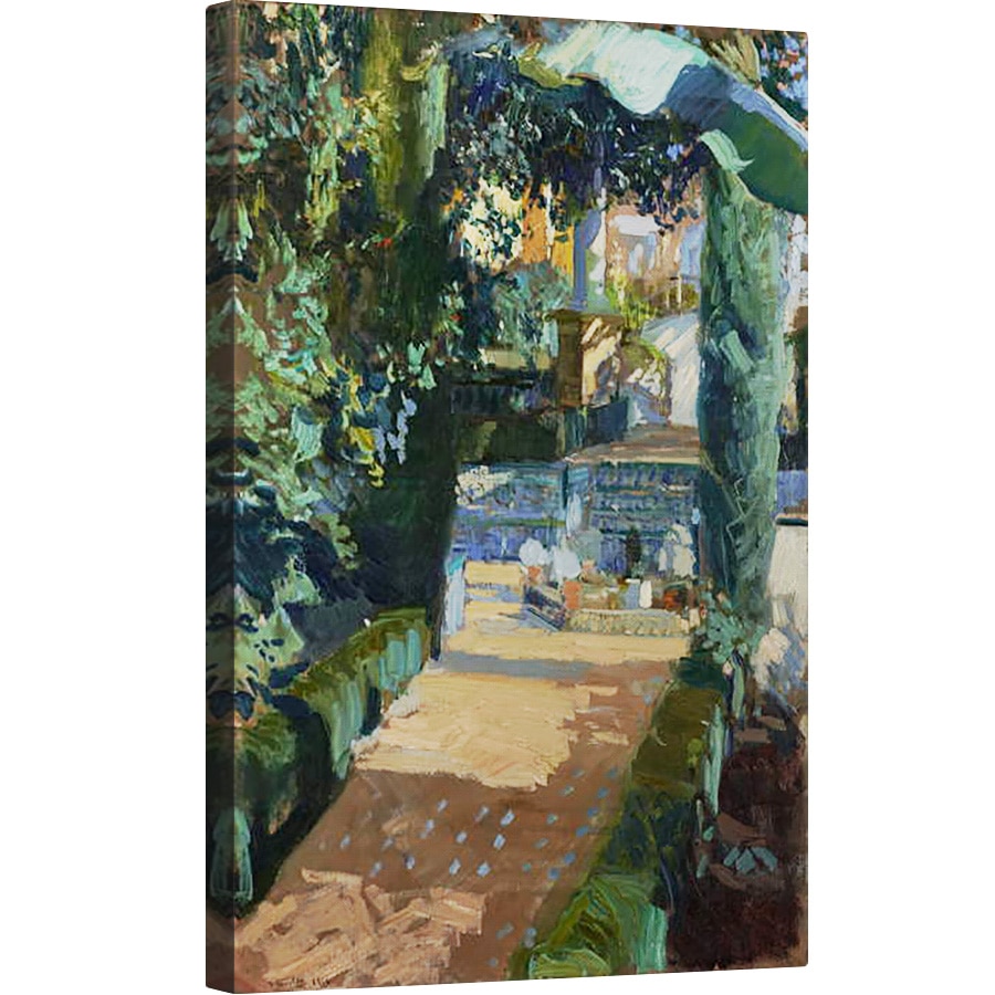 Tablou canvas - Joaquin Sorolla y Bastida - Curtea de Dansuri, Alcázar, Sevilla, 60 x 90 cm