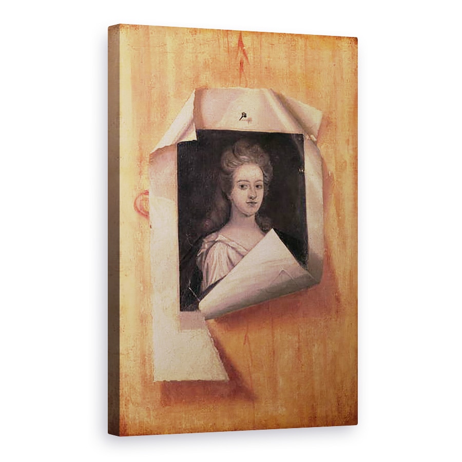 Tablou canvas - Edwaert Colyer - Trompe loeil Portret De O Doamna, 60 x 90 cm