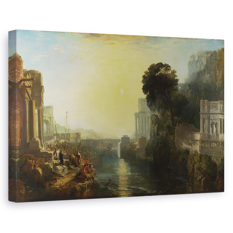 Tablou canvas - Joseph Mallord William Turner - Dido construind Cartagina, sau Rasaritul Imperiului Cartaginian, 80 x 120cm