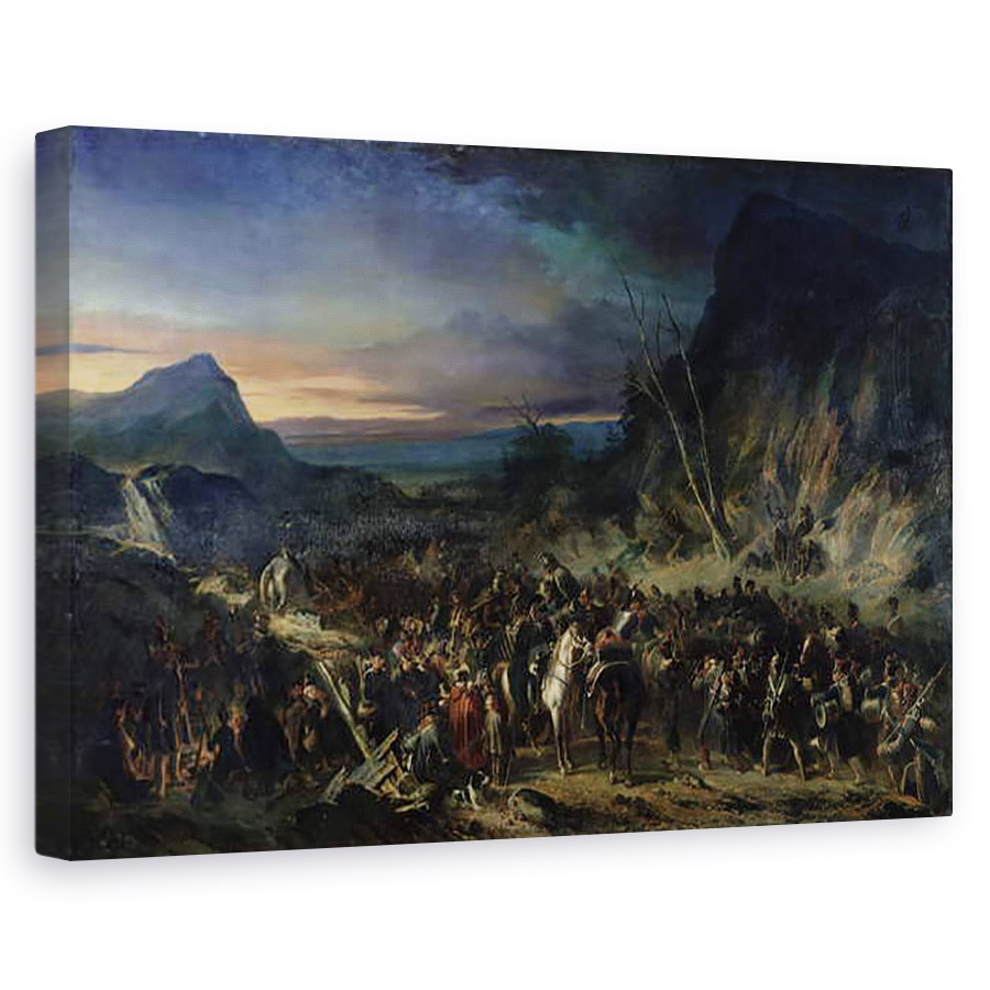 Tablou canvas - Nicolas Toussaint Charlet - Rapa, Campania din 1809, 80 x 120cm