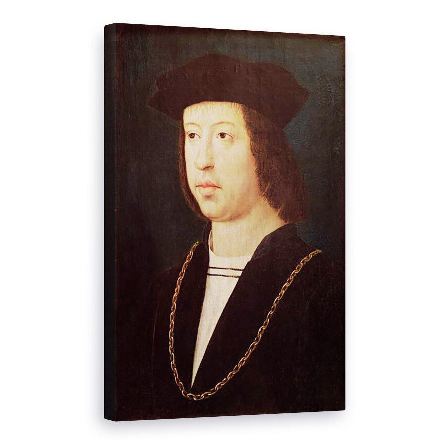 Tablou canvas - Master of the Legend of St. Madeleine - Portret De Ferdinand II 1452-1516 Regele Spaniei, 80 x 120cm
