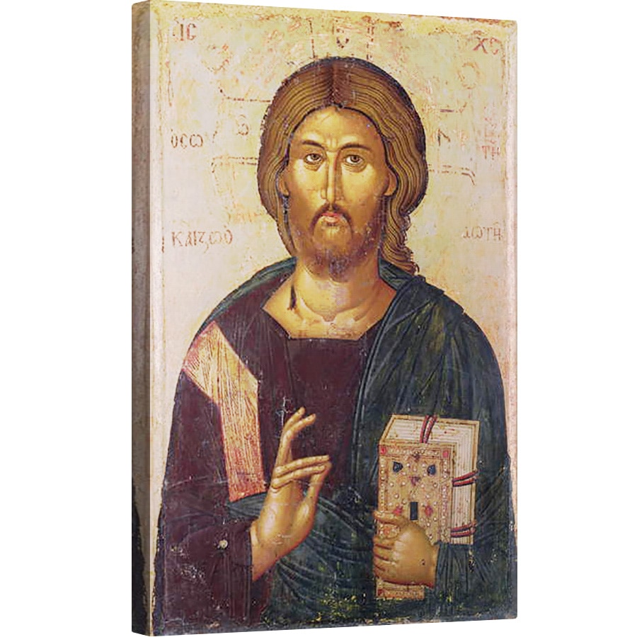 Tablou canvas - Byzantine - Hristos Mantuitorul, Sursa Vietii, 60 x 90 cm