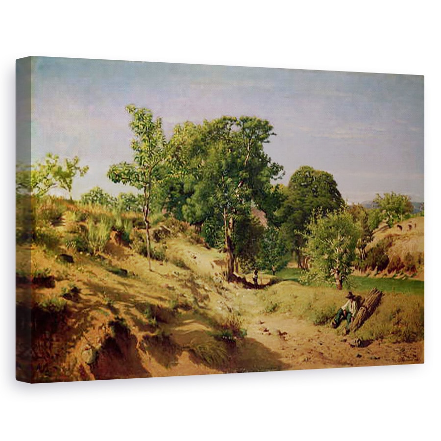 Tablou canvas - Alexandre Eugene Castelnau - Rural Rural langa Lasalle, 60 x 90 cm