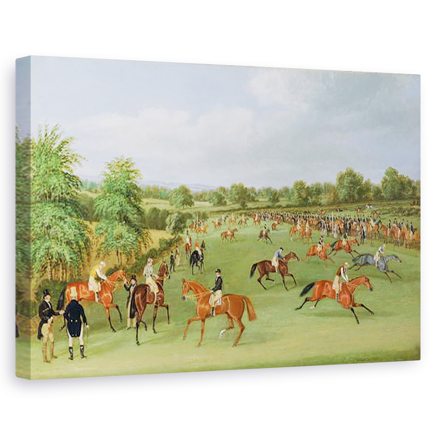 Tablou canvas - James Pollard - Curse Epsom, Pregatirea pentru pornire, 60 x 90 cm