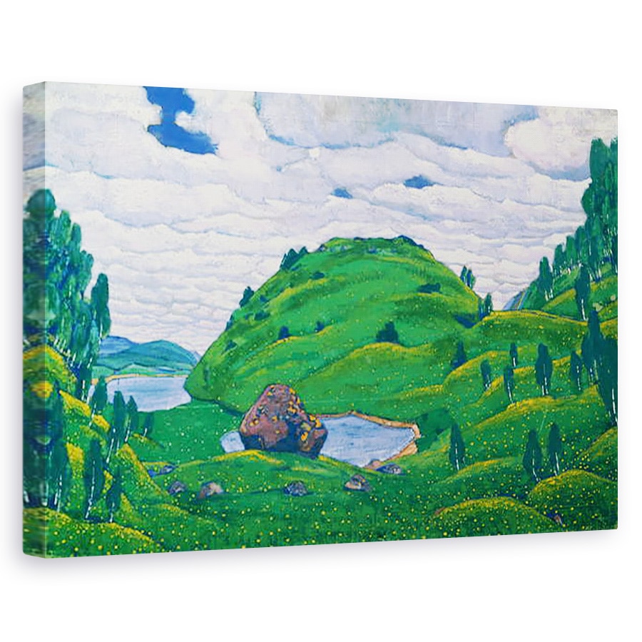 Tablou canvas - Nicholas Roerich - Schita pentru Ritul primaverii, de Igor Stravinsky 1882-1971, 60 x 90 cm