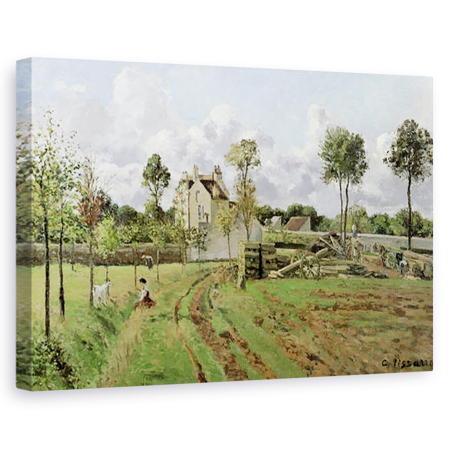 Tablou canvas - Camille Pissarro - Peisaj, Louveciennes, 60 x 90 cm