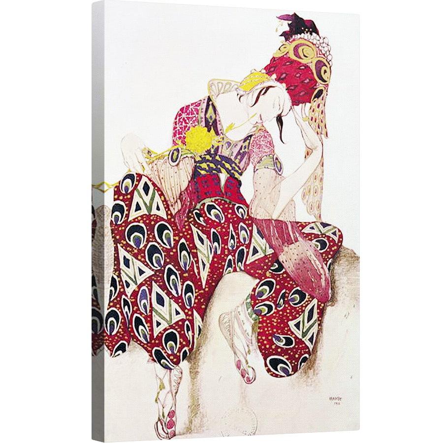 Tablou canvas - Leon Bakst - Design costum pentru Nijinsky in baletul La Peri de Paul Dukas 1865-1935 1911, 60 x 90 cm