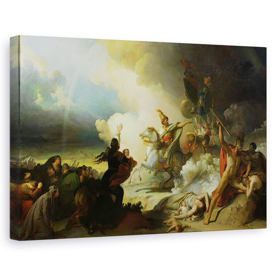 Tablou canvas - Alexandre Evariste Fragonard - Saladin I 1138-93 in Ierusalim, 60 x 90 cm