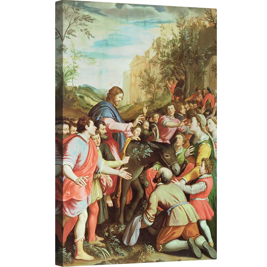 Tablou canvas - Santi di Tito - Intrarea lui Hristos in Ierusalim, 60 x 90 cm
