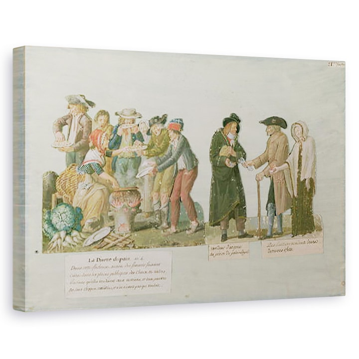 Lesueur Brothers - A kenyér éhínség és a zálogügynök, Vászonkép, 60 x 90 cm