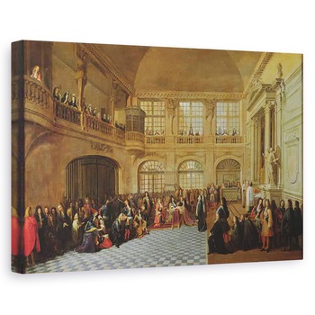 Tablou canvas - Antoine Pezey - Philippe de Courcillon 1638-1720 Marchizul de Dangeau, promitandu-si juramantul fata de regele Ludovic al XIV-lea 1638-1715 in 1695, 60 x 90 cm Tablou canvas - Antoine Pezey - Philippe de Courcillon 1638-1720 Marchizul de Dangeau, promitandu-si juramantul fata de regele Ludovic al XIV-lea 1638-1715 in 1695, 60 x 90 cm
