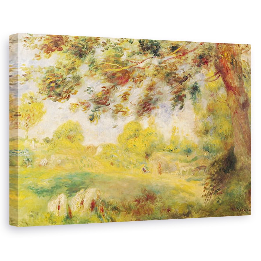 Tablou canvas - Pierre Auguste Renoir - Peisaj primavara, 60 x 90 cm