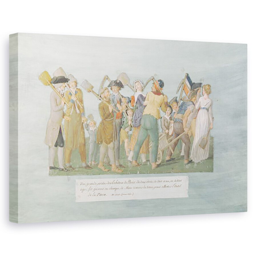 Tablou canvas - Lesueur Brothers - Fol.31 Parizienii merg la Champ de Mars, 80 x 120cm