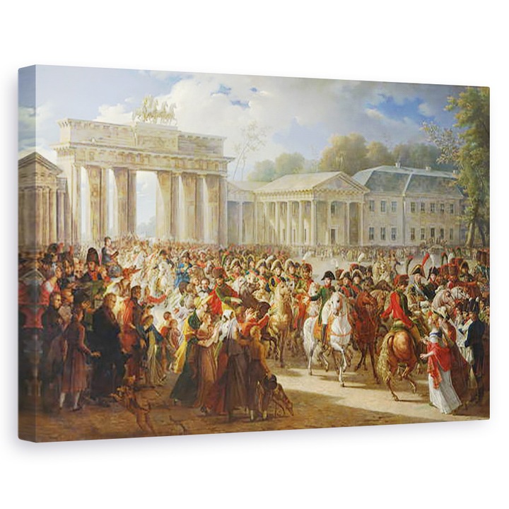 Charles Meynier - I. Napóleon 1769-1821 belépése Berlinbe, 1806. október 27-én, Vászonkép, 60 x 90 cm