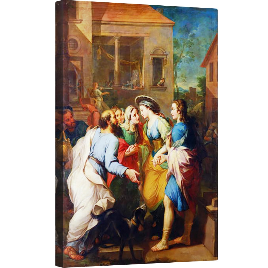 Tablou canvas - Pierre Parrocel - Tobias o prezinta pe Sarah Tatalui sau, 60 x 90 cm
