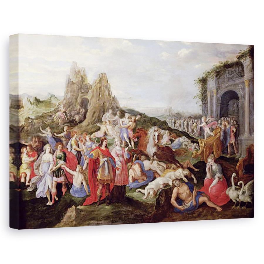 Tablou canvas - Frans II Francken the Younger - Sclavii si furiile iubirii, 60 x 90 cm