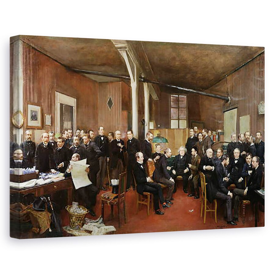 Tablou canvas - Jean Beraud - Le Journal des Dezbats, 60 x 90 cm