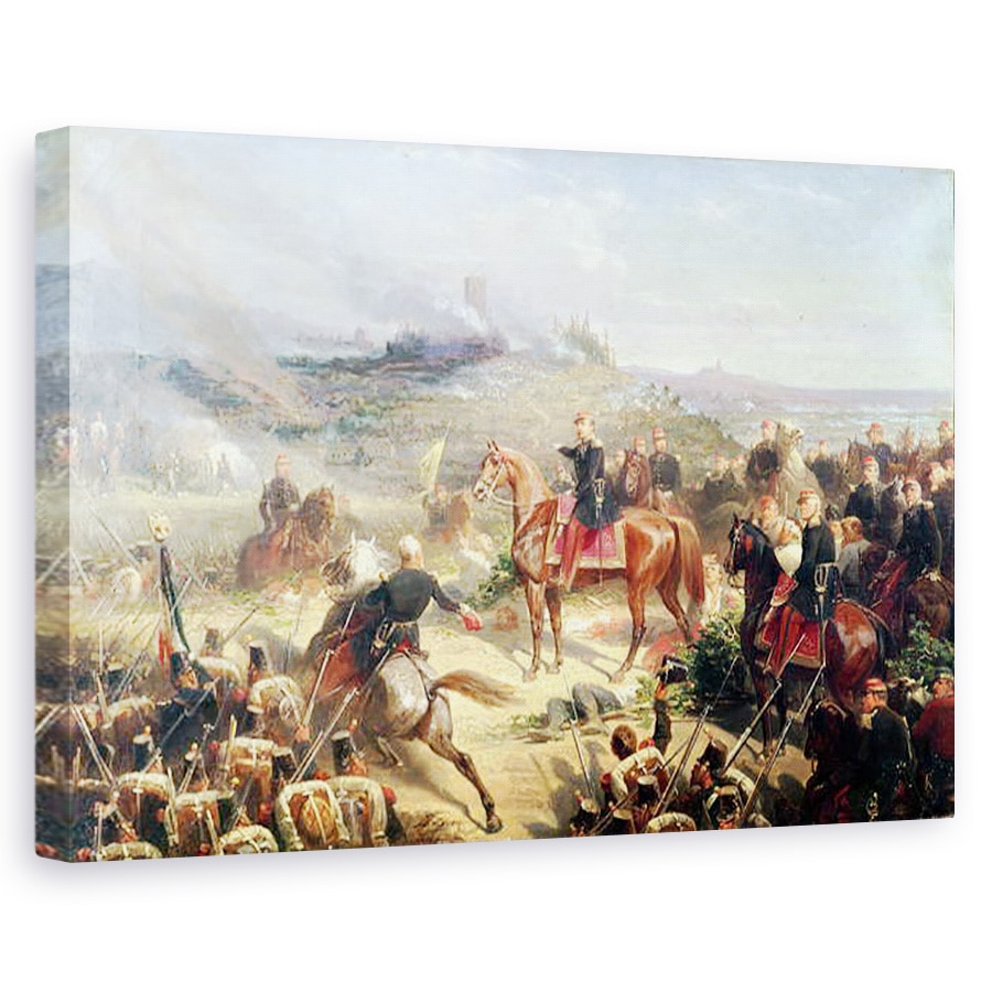 Tablou canvas - Adolphe Yvon - Battle of Solferino, 80 x 120cm
