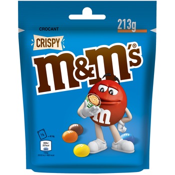 Bomboane M&M's Crispy, 213g Bomboane M&M's Crispy, 213g