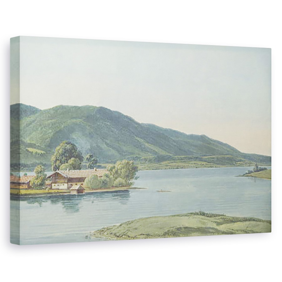 Tablou canvas - Wilhelm Alexander Kobell - Tegernsee, 60 x 90 cm